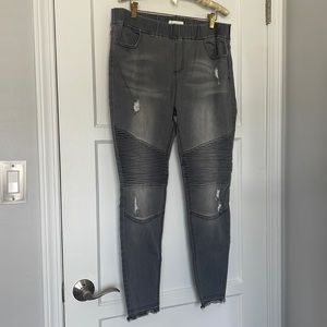 Grace & Lace Moto Jeggings